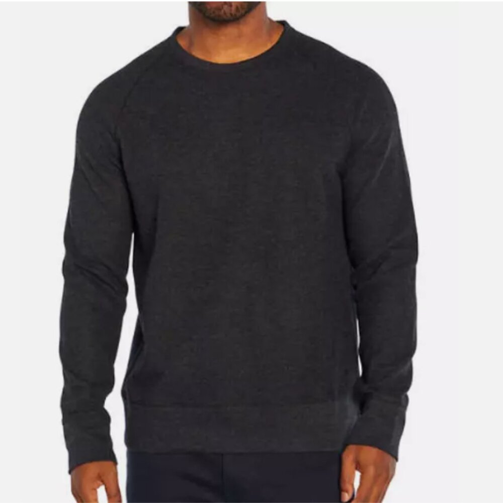 Banana Republic Men’s Waffle Crew Sweatshirt Black